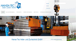 Desktop Screenshot of hansatec.de