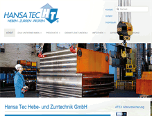 Tablet Screenshot of hansatec.de